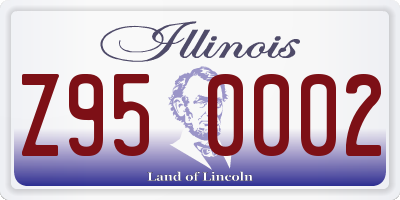 IL license plate Z950002
