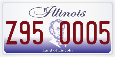 IL license plate Z950005