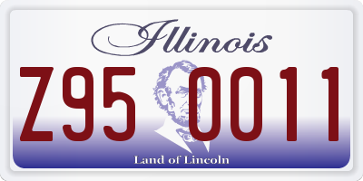 IL license plate Z950011