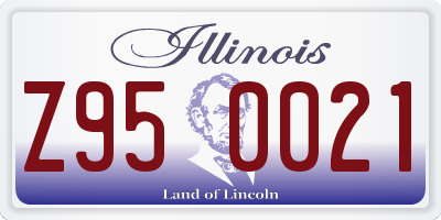 IL license plate Z950021