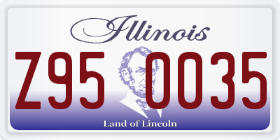 IL license plate Z950035