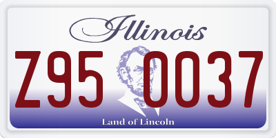 IL license plate Z950037