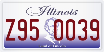 IL license plate Z950039