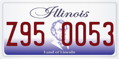 IL license plate Z950053
