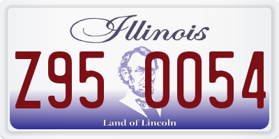 IL license plate Z950054