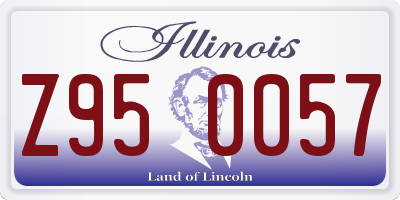 IL license plate Z950057