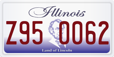 IL license plate Z950062