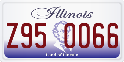 IL license plate Z950066
