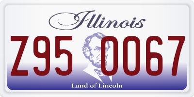 IL license plate Z950067