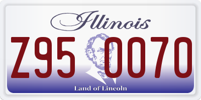 IL license plate Z950070