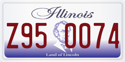 IL license plate Z950074