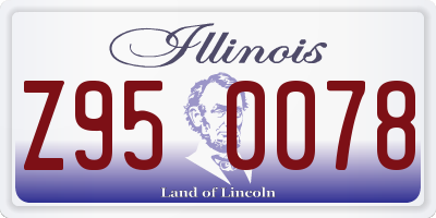 IL license plate Z950078