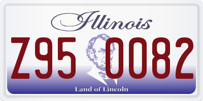 IL license plate Z950082
