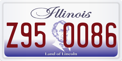 IL license plate Z950086