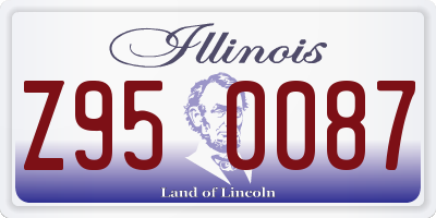 IL license plate Z950087