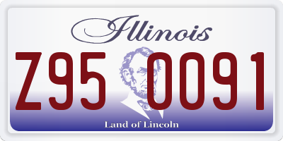 IL license plate Z950091