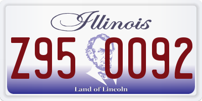 IL license plate Z950092