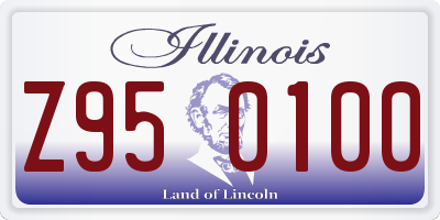 IL license plate Z950100