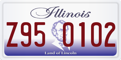 IL license plate Z950102