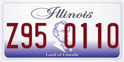 IL license plate Z950110