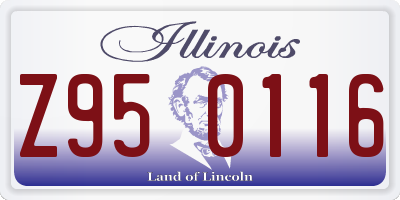 IL license plate Z950116