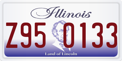 IL license plate Z950133