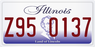 IL license plate Z950137