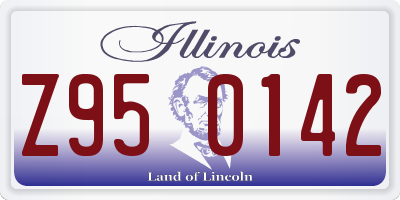 IL license plate Z950142