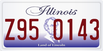 IL license plate Z950143