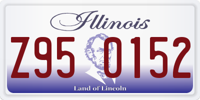 IL license plate Z950152