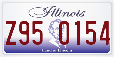 IL license plate Z950154