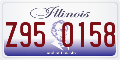 IL license plate Z950158
