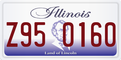 IL license plate Z950160
