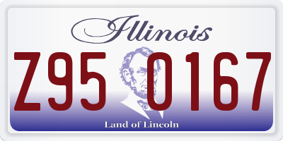 IL license plate Z950167