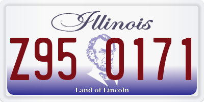 IL license plate Z950171