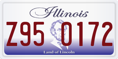 IL license plate Z950172