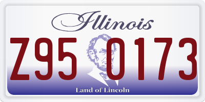 IL license plate Z950173