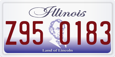 IL license plate Z950183
