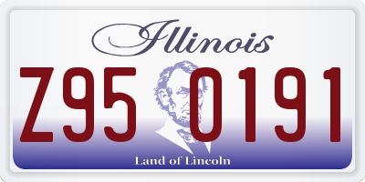 IL license plate Z950191
