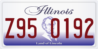 IL license plate Z950192