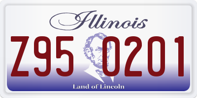IL license plate Z950201