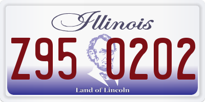 IL license plate Z950202