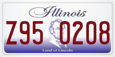 IL license plate Z950208