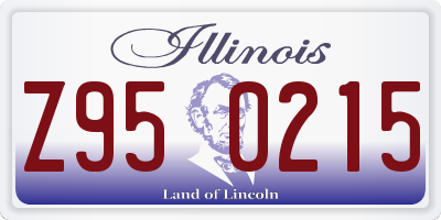 IL license plate Z950215