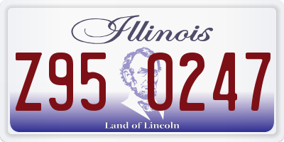 IL license plate Z950247