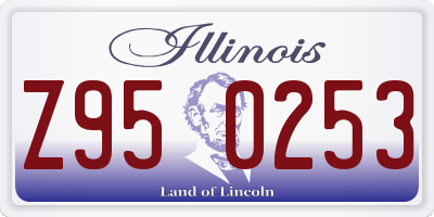 IL license plate Z950253