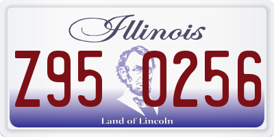 IL license plate Z950256