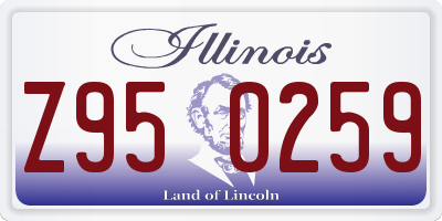 IL license plate Z950259