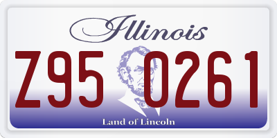 IL license plate Z950261