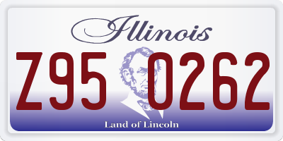 IL license plate Z950262